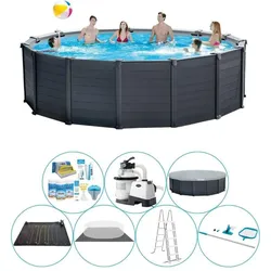 Intex Graphite Grey Swimming Pool Super Deal - 478x124 cm EINHEITSGRÖSSE