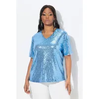 Ulla Popken Bluse in lichtblau | 58-60