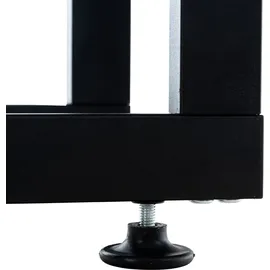 TPFLiving Kaminholzständer Kerry-II Metall 25 x 100 x 100 cm Schwarz