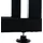 TPFLiving Kaminholzständer Kerry-II Metall 25 x 100 x 100 cm Schwarz