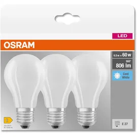 osram homelighting LED Glühlampe 4058075592452 7W E27 Neutralweiß 3 St.