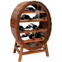 CASARIA Weinregal 12 Flaschen 90 x 50 x 30 cm Braun