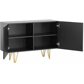 miliboo Sideboard 107 cm Schwarz / Gold