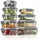 luxuskollektion Frischhaltedose grau 18-teilig