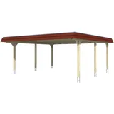 SKANHOLZ Skan Holz Carport Wendland 630 x 637 cm EPDM-Dach