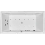 Duravit Whirlpool Starck 1800x900mm Einbauversion mit zwei Rückenschrägen, Combisystem P