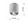 Licht-Erlebnisse Beton Deckenspot 1 GU10 rund grau
