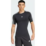 Adidas Techfit Compression Training 3-Streifen T-Shirt Black 2XL