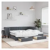 vidaXL Tagesbett 90 x 200 cm Dunkelgrau