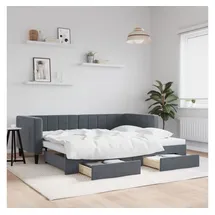 vidaXL Tagesbett 90 x 200 cm Dunkelgrau