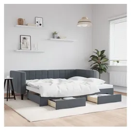 vidaXL Tagesbett 90 x 200 cm Dunkelgrau