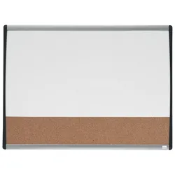 Nobo Kombitafel Aluminiumrahmen magnetisch/Kork 585x430mm kork/weiß