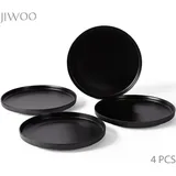 JIWOO Teller Ø 21 cm schwarz 4er Set