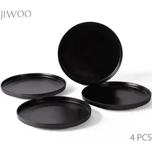 JIWOO Teller Ø 21 cm schwarz 4er Set