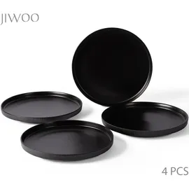 JIWOO Teller Ø 21 cm schwarz 4er Set
