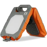 REV Ritter REV 2610100220 TWIN POWER, LED Arbeitsleuchte mit Steckdose, 2x20W, 2x1600lm, IP54, grau-orange