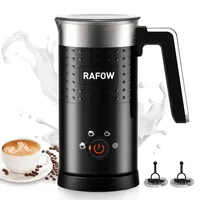 Milchaufschäumer Elektrisch 4 in 1  Automatische Milchschäumer 300ml Großes F...
