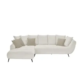 bobb Eckcouch Webstoff 3-Sitzer Beige