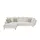 bobb Eckcouch Webstoff 3-Sitzer Beige
