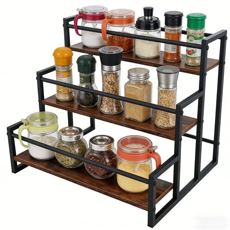 SRD Etagere für die Arbeitsplatte – Getränkesirup- und Gewürzregal, 2er-Pack
