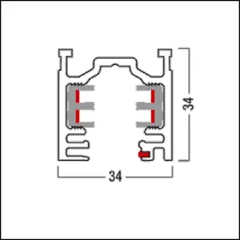 Zumtobel Group 3PH/L3+DALI TRACK 3000 Stromschiene