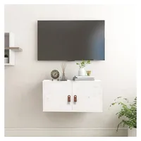 vidaXL Wandregal 60 x 30 x 30 cm Weiß