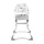 Lorelli Kinderhochstuhl Marcel, klappbar, Bechervertiefung, abwaschbarer Stoff weiß