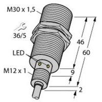 Turck Sensor bündig PNP, Schließer BI15U-EM30WD-AP6X