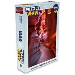 MuchoWow Puzzle Landschaft – Höhlen – Stein – Natur, 1000 Puzzleteile, Foto-Puzzle, Bilderrätsel, Puzzlespiele, Klassisch bunt