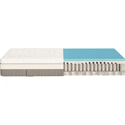 Federkernmatratze EMMA "EMMA DELUXE FUSION FRESH HYBRID", weiß, neutral, B:160cm H:27cm L:200cm, Bezug: 100% Polyester, Matratzen
