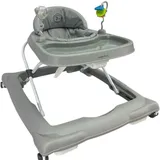 Babywalker - Lauflernhilfe - Gehfrei - Höhenverstellbar, mit hoher Rückenlehne