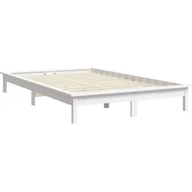 vidaXL Massivholzbett 180 x 200 cm Weiß