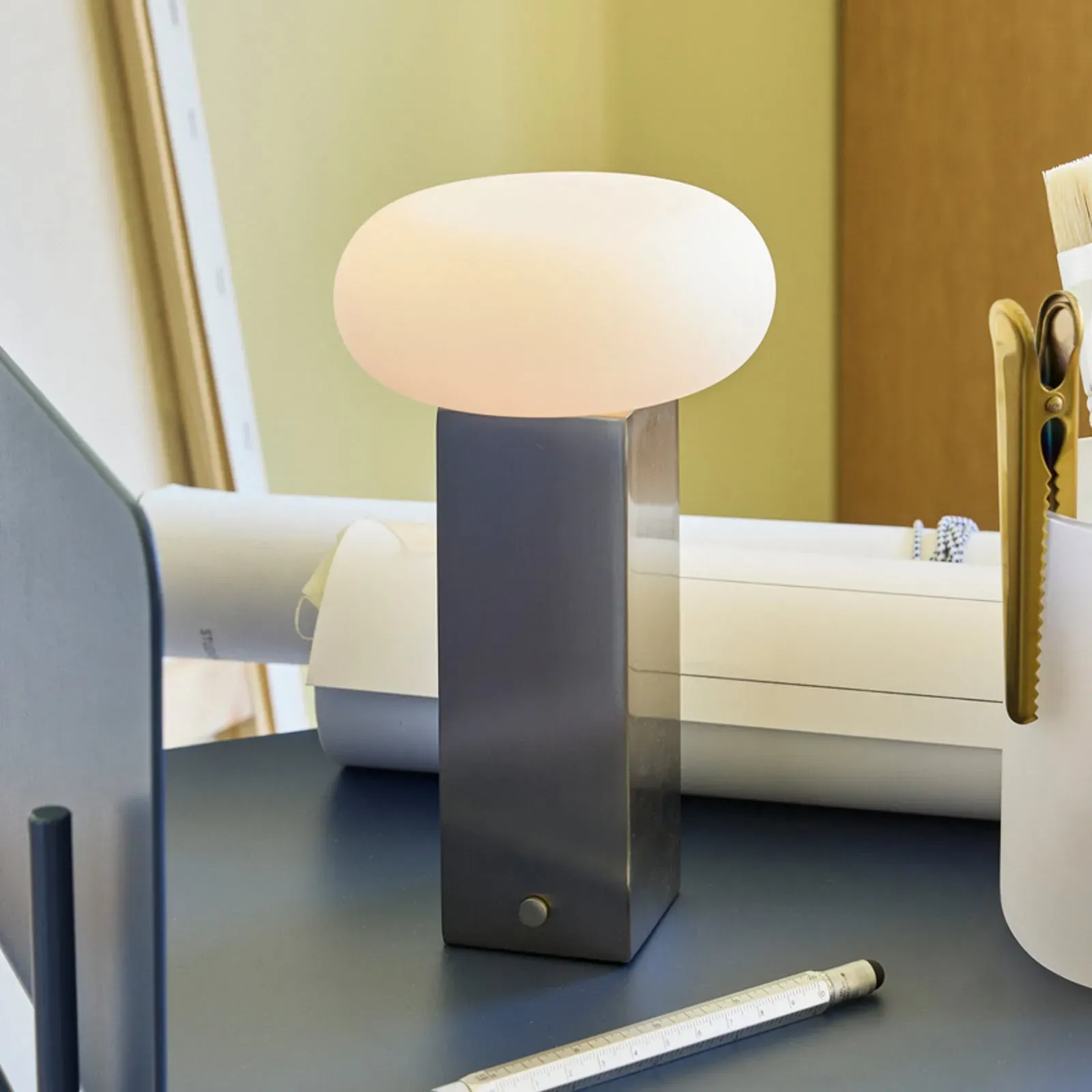 Außenleuchte Hübsch, LOW, dimmbar, Metallisch, für Wohnzimmer, Metall, Modern - 12 - 12 - 20