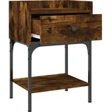 vidaXL Nachttisch Räuchereiche 40,5 x 31 x 60 cm Braun