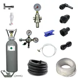 bietal® Anschlußpaket für Untertisch Anlage Sprudel Tafelwassergerät 2Kg CO2 OHNE Filter