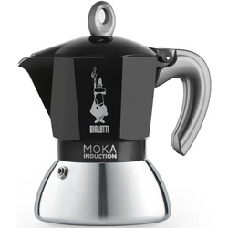 BIALETTI Espressokocher Moka Induktion, 0,09l Kaffeekanne, Induktionsgeeignet schwarz 0,09 l