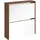 vidaXL Schuhschrank mit Spiegel 63 x 67 x 17 cm braun Eichen-Optik