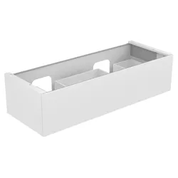 Edition 11 Waschtischunterbau mit Auszug u. Beleuchtung 1400 x 350 x 535 mm cashmere/Glas cashmere WUB Edition 11 31267, 1 Auszug, Bel., cashmere/Glas cashmere
