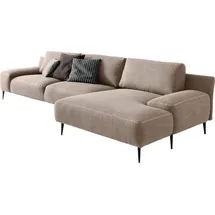 Designwerk Eckcouch Leder 3-Sitzer Beige
