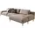 Designwerk Eckcouch Leder 3-Sitzer Beige