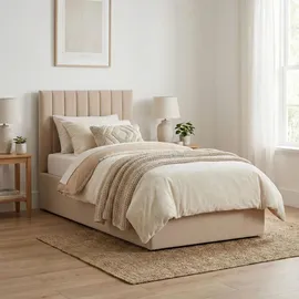 mebligo Polsterbett 90 x 200 cm Beige