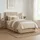 mebligo Polsterbett 90 x 200 cm Beige
