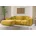 Eckcouch L form Wohnzimmer Couch SIENA stoff Poso Gelb Ottomane Links Gelb