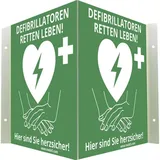 MEDX5 AED-Z-WISCHI AED-Schild Außenbereich, Innenbereich PVC