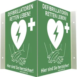 MEDX5 AED-Z-WISCHI AED-Schild Außenbereich, Innenbereich PVC