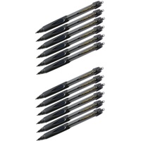 Kugelschreiber uni-ball® Powertank mit Druckmechanik (12 Stück schwarz)