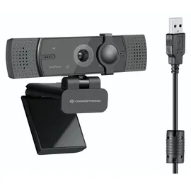 Conceptronic AMDIS07B - Webcam - Farbe - 8,3 MP 3840 x 2160 Pixel USB 2.0 Schwarz