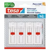 Tesa Klebenagel verstellbar Weiß 4 St.