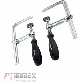 Makita Schraubzwinge Metall 185 mm Silber 2 Stück