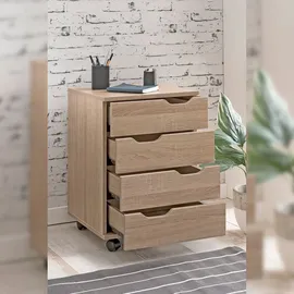 KADIMA DESIGN Rollcontainer 40x60x40 cm braun